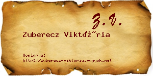 Zuberecz Viktória névjegykártya