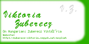 viktoria zuberecz business card